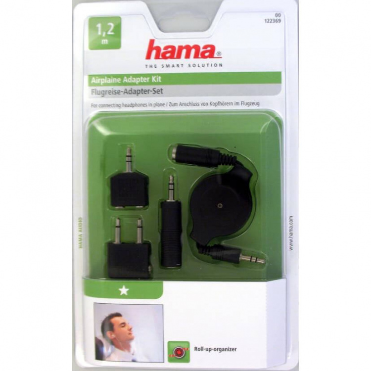 Hama Audio Adapter Kit 1,2m Flyrejse