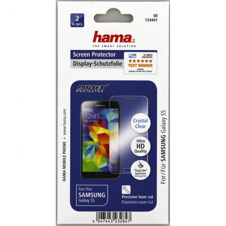 Hama Skærmbeskyttelse Samsung Galaxy S5 Crystal Clear 2-pak