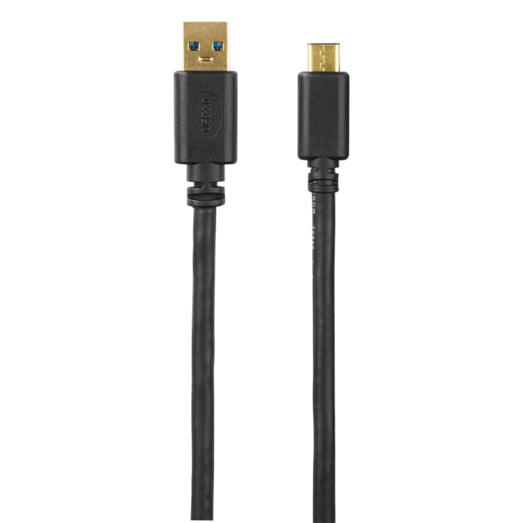 Hama USB 3.1 Kabel USB-C Han-USB-A 1,8m Guldbelagt TL