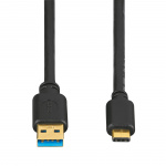 Hama USB 3.1 Kabel USB-C Han-USB-A 1,8m Guldbelagt TL