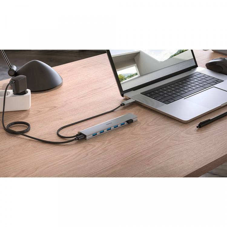Hama USB Hub 7 Ports incl. Power Supply Unit