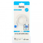 Hama Netværkskabel CAT6a Slim U/UTP 0.75m Hvid