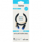 Hama Cable Network CAT6a Slim U/UTP 0.50m Black Hama Cable Network CAT6a Slim U/UTP 0.50m Black