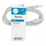 Hama USB-kabel 2.0 Grå 1,5m 25-pak