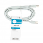 Hama USB-kabel 2.0 Grå 3.0m 10-pak