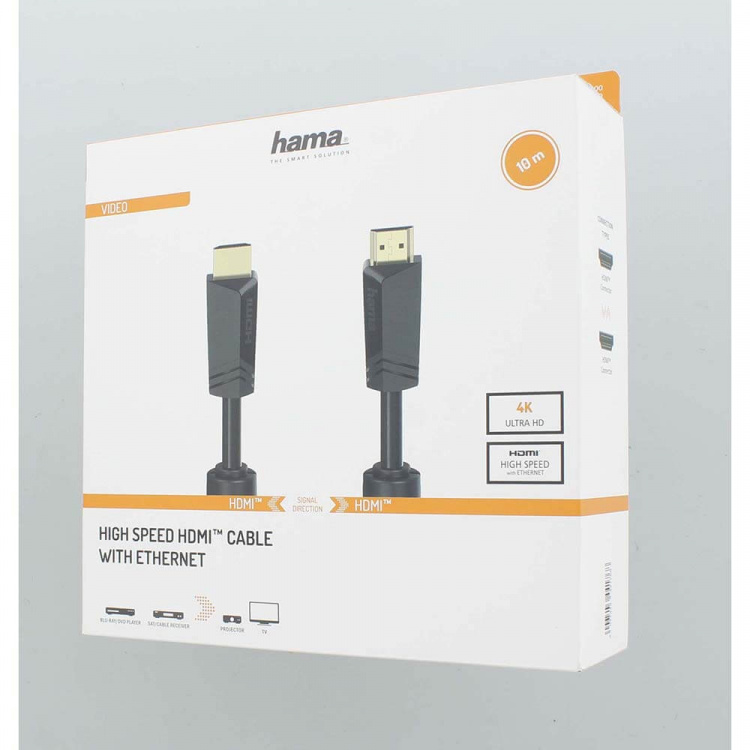 Hama HDMI Kabel High Speed 4K 18 Gbit/s 10.0m Guld