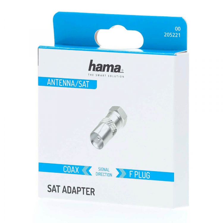 Hama SAT-modtager adapter F-stik Han - Coax Han