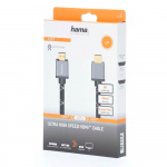 Hama Kabel HDMI Ultra High Speed 8K 48Gbit/s Metal 1.0m Hama Kabel HDMI Ultra High Speed 8K 48Gbit/s Metal 1.0m