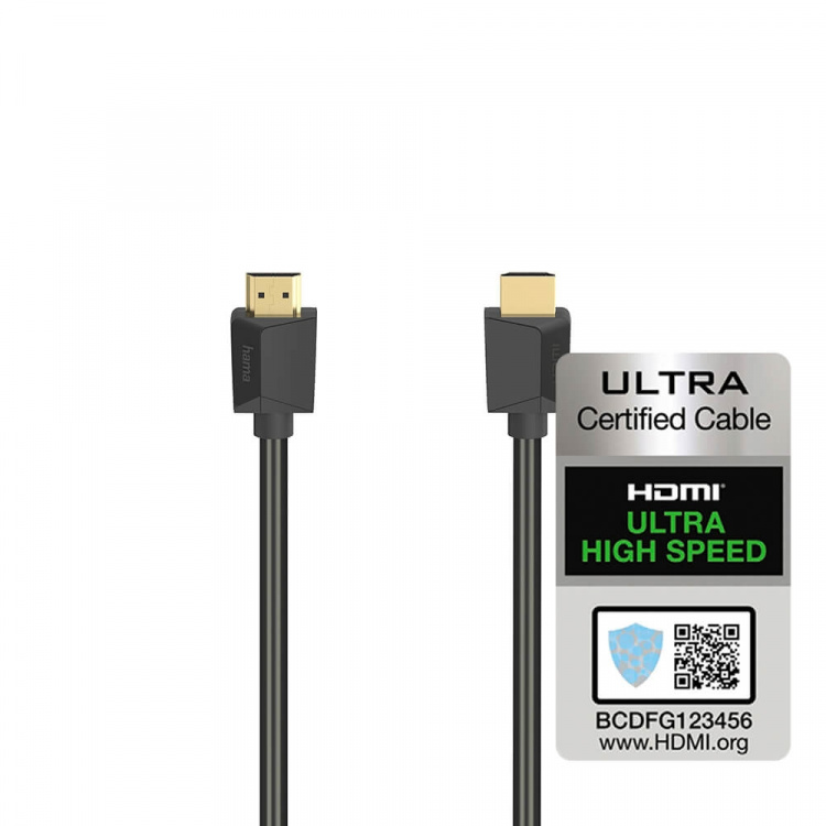 Hama Cable HDMI Ultra High Speed 8K 48 Gbit/s 0.5m Gold