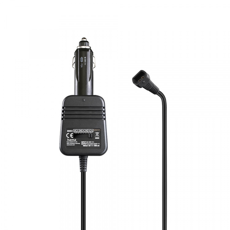 Hama Strømforsyningsenhed til biler 1000mA 12W Max 12V Stab