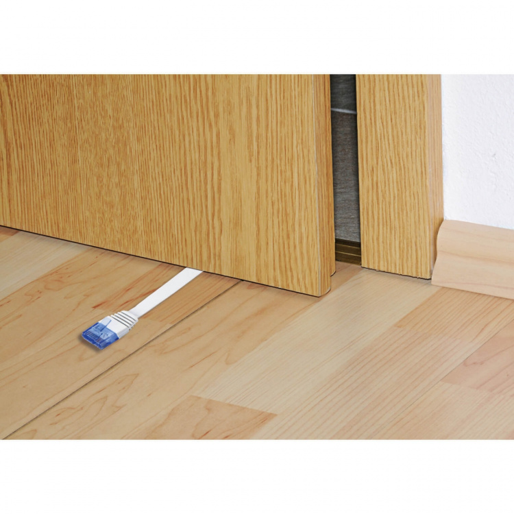 Hama Netværkskabel CAT6 UTP 5,0m Flad Hvid TL