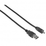 Hama USB 2.0 Kabel A-Mini B4 1,8m Sort ST