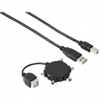 Hama Adapter Kit USB A-B Mini B4, B5, B6, B8, M4 0,5m ST