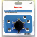 Hama Adapter Kit USB A-B Mini B4, B5, B6, B8, M4 0,5m ST