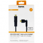 Hama HDMI Ethernet High Speed Kabel 3,0m Rotation Guldbelagt TL