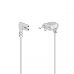 Hama Strømkabel vinklet Euro Plug Hvid 1.5m