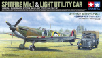 TAMIYA 1/48 Supermarine Spitfire Mk.I & Light Utility Car TAMIYA 1/48 Supermarine Spitfire Mk.I & Light Utility Car