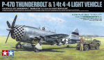 TAMIYA 1/48 Republic P-47D Thunderbolt® & 1/4-ton 4x4 Lig TAMIYA 1/48 Republic P-47D Thunderbolt® & 1/4-ton 4x4 Lig