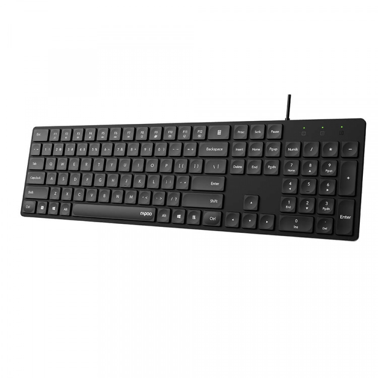 Rapoo Keyboard NK8020 USB-kablet Sort