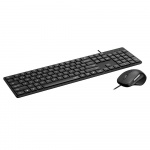Rapoo Keyboard/Mus Sæt NX8020 Kablet Sort Rapoo Keyboard/Mus Sæt NX8020 Kablet Sort