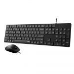 Rapoo Keyboard/Mus Sæt NX8020 Kablet Sort Rapoo Keyboard/Mus Sæt NX8020 Kablet Sort