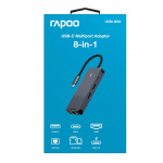 Rapoo Multiport USB-C UCM-2004 8-i-1 USB-C-Adapter Rapoo Multiport USB-C UCM-2004 8-i-1 USB-C-Adapter