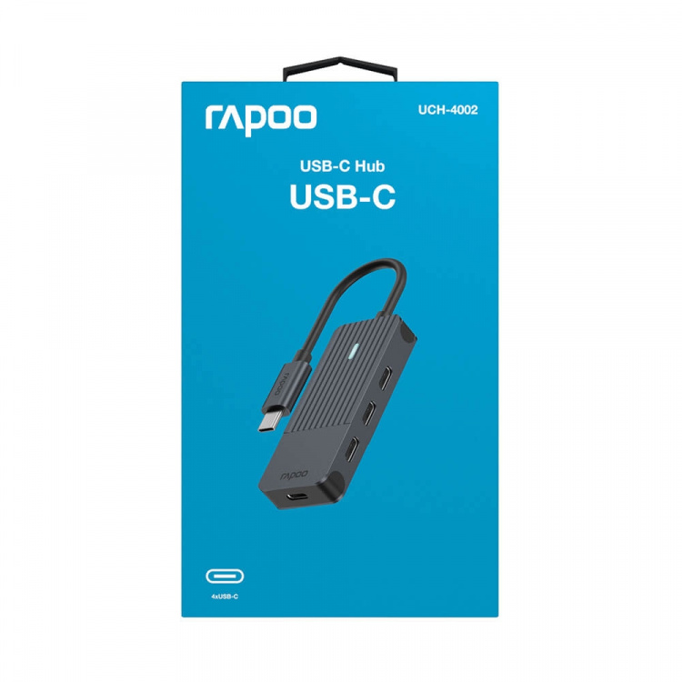 Rapoo UCH-4002 USB-C til USB-C Hub Rapoo UCH-4002 USB-C til USB-C Hub