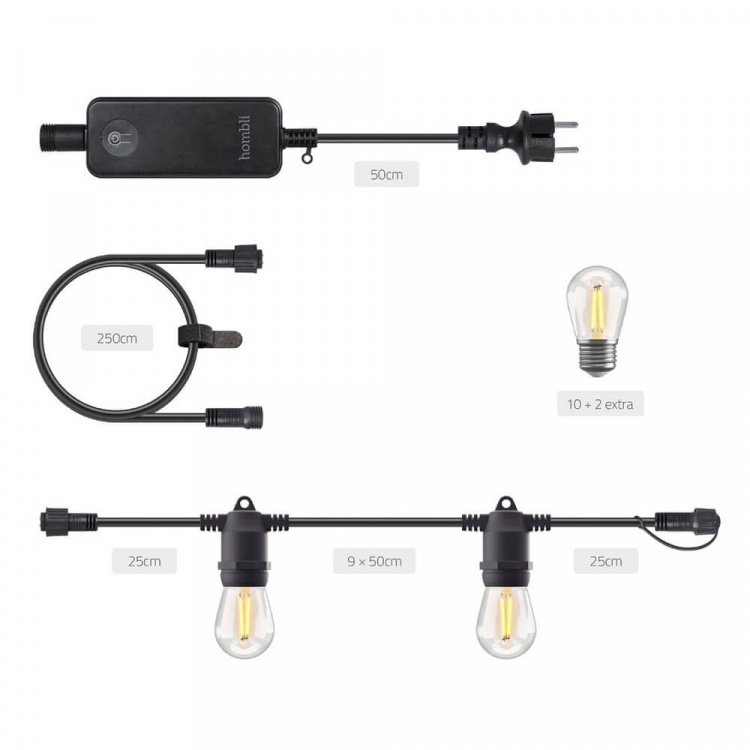 Hombli Smart Utomhus Ljusslinga 5m Hombli Smart Utomhus Ljusslinga 5m