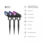 Hombli Smart Spots Udendørs 3-pak RGB CCT Sort