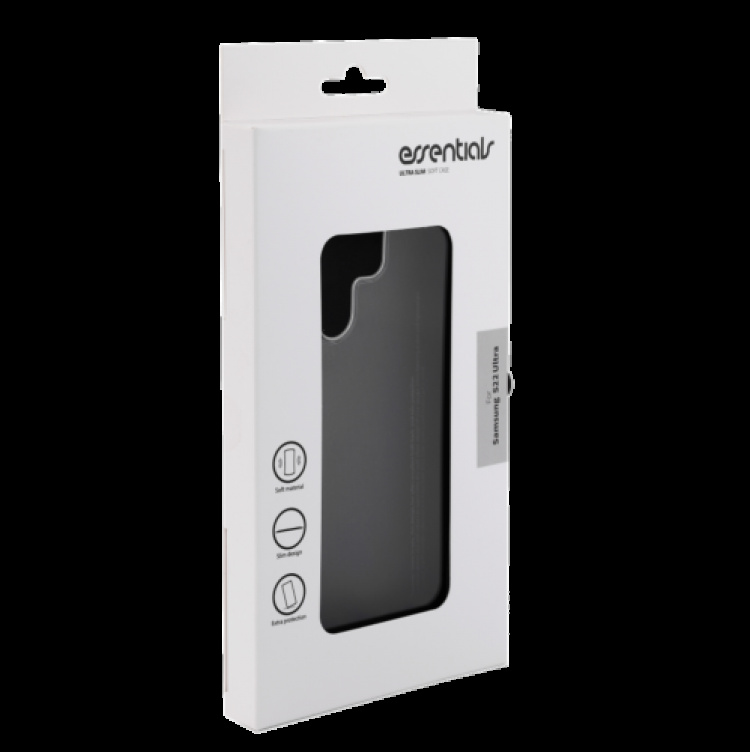 essentials Samsung Galaxy S22 Ultra TPU back cover, Transp.