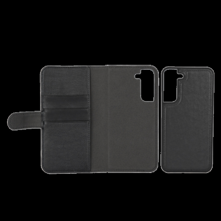 essentials Samsung Galaxy S22+ PU wallet,detach, 3 card,Black