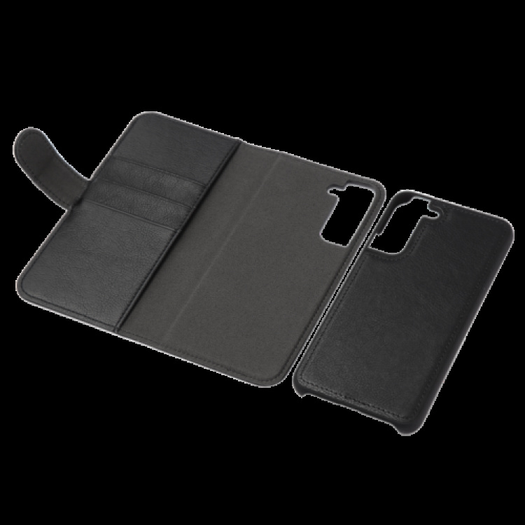 essentials Samsung Galaxy S22+ PU wallet,detach, 3 card,Black