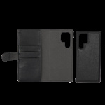væsentlige Samsung Galaxy S22 Ultra PU væg, detac, 3 kort, Blk væsentlige Samsung Galaxy S22 Ultra PU væg, detac, 3 kort, Blk