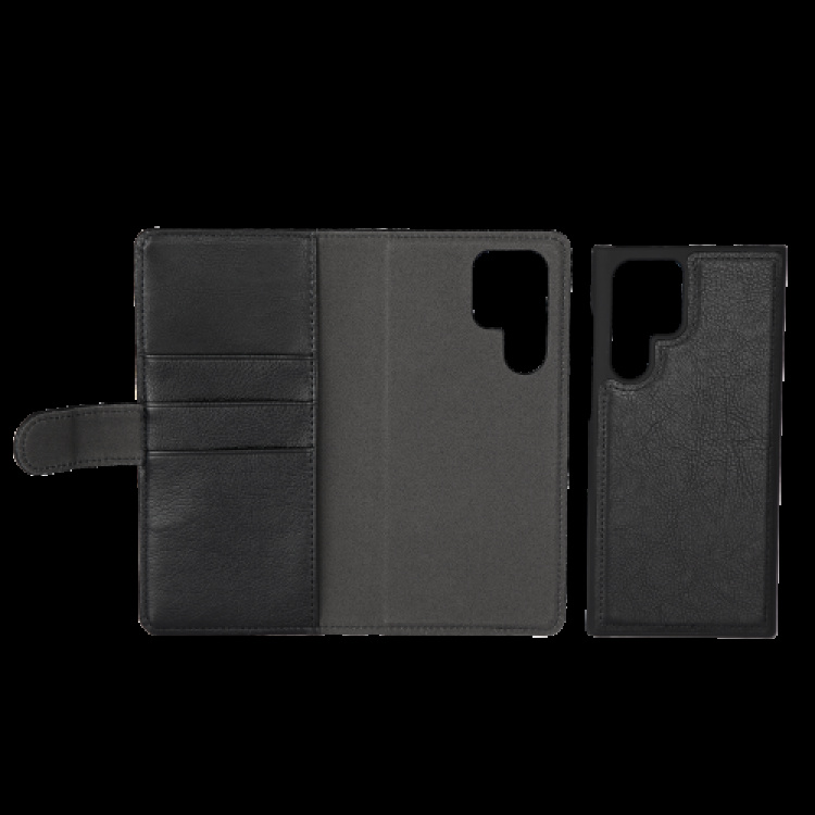 væsentlige Samsung Galaxy S22 Ultra PU væg, detac, 3 kort, Blk væsentlige Samsung Galaxy S22 Ultra PU væg, detac, 3 kort, Blk