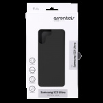 essentials Samsung Galaxy S22 Ultra silicone back cover,Black
