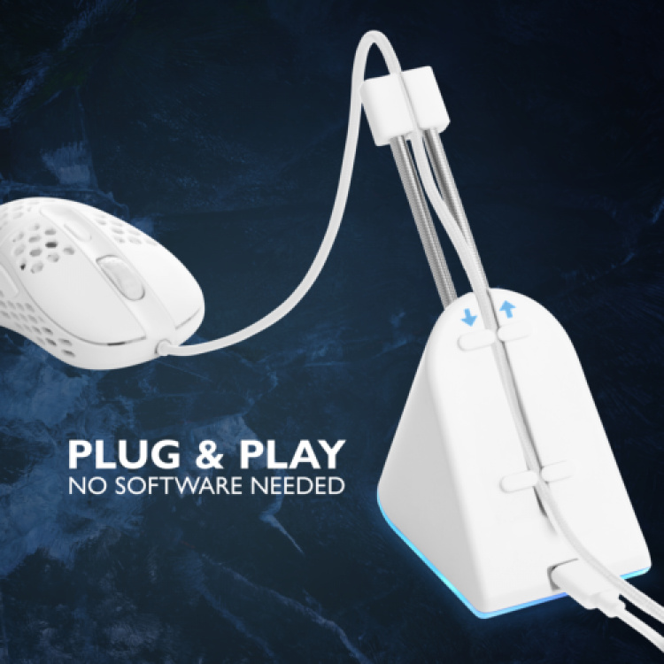 deltaco_gaming Mouse Bungee, vit/RGB