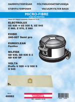 hanestroem Dammsugarpåsar Hanestrom Nilfisk GD 930 syntet 5st