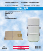 hanestroem Dammsugarpåsar Hanestrom Allaway CA/CXA 5P 10liter