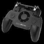 GADGETMONSTER Håndholdt mobil spilcontroller med 2000 mAh powerbank - sort