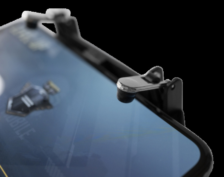 GADGETMONSTER Håndholdt mobil spilcontroller med 2000 mAh powerbank - sort