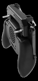 GADGETMONSTER Håndholdt mobil spilcontroller med 2000 mAh powerbank - sort