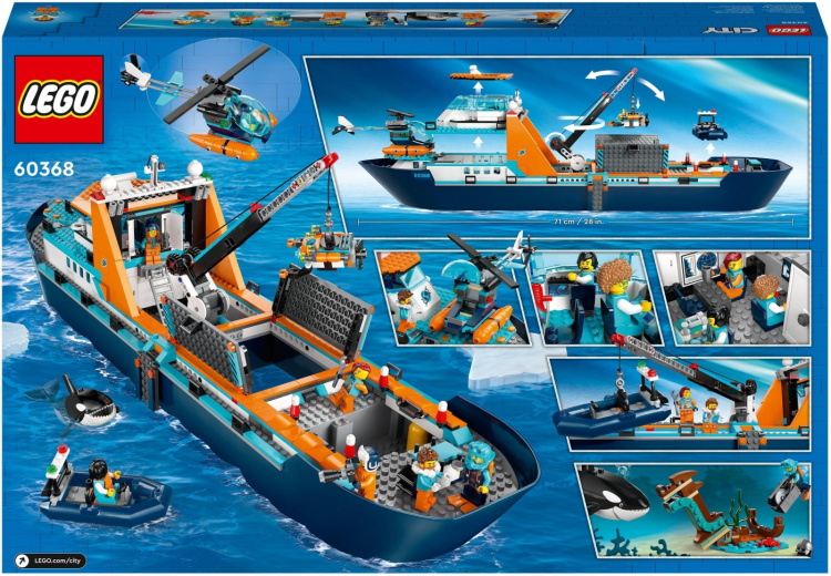 LEGO City Exploration 60368 - Arctic Explorer Ship LEGO City Exploration 60368 - Arctic Explorer Ship
