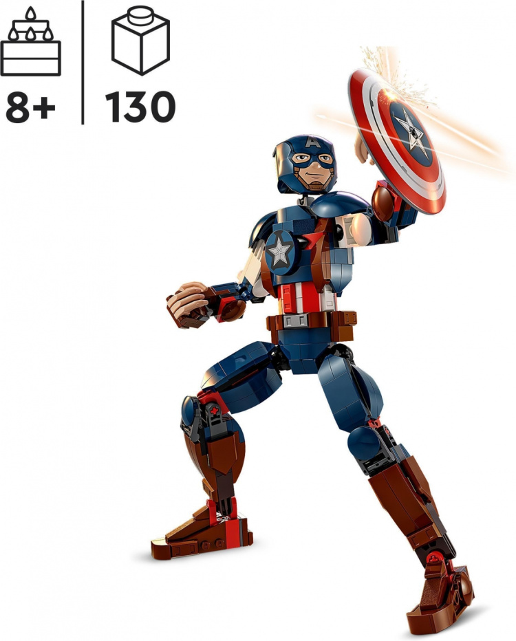LEGO Super Heroes Marvel 76258 - Captain America Construction Figure LEGO Super Heroes Marvel 76258 - Captain America Construction Figure