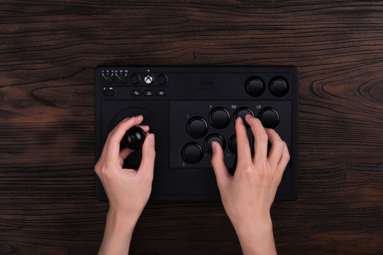 8BitDo Arcade Stick, Black, Xbox / PC