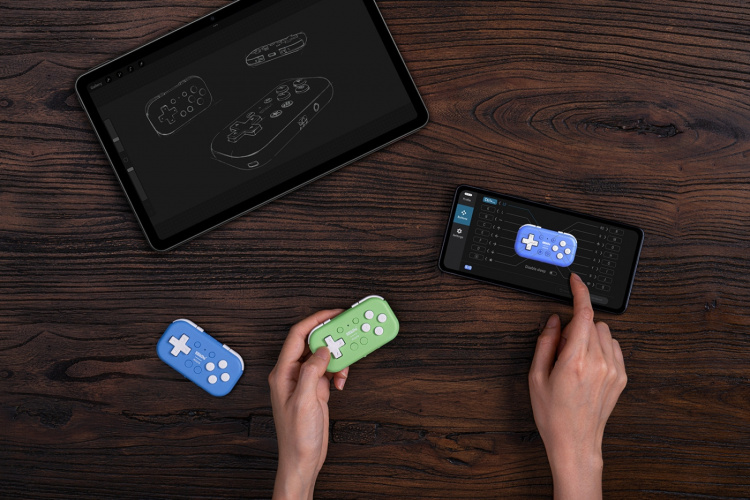 8BitDo Micro Bluetooth Gamepad, Green, Switch / Android / Raspberry Pi