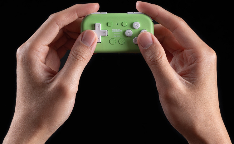 8BitDo Micro Bluetooth Gamepad, Green, Switch / Android / Raspberry Pi