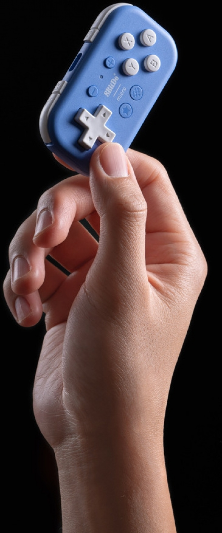 8BitDo Micro Bluetooth Gamepad, Blue, Switch / Android / Raspberry Pi