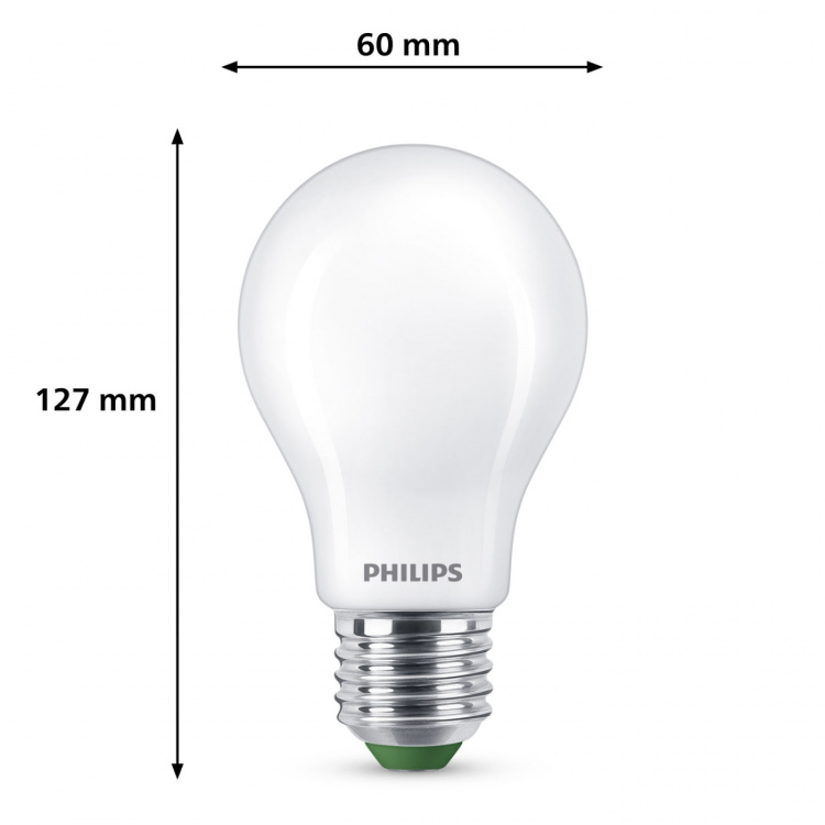 Philips LED E27 Normal 2,3W (40W) Frostad 485lm 2700K Energiklass A