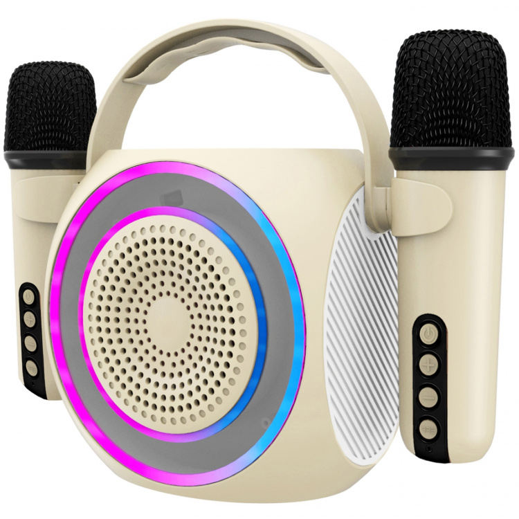 Celly Partymic2 Trådlös högtalare RGB + 2 trådl. mikrofoner Celly Partymic2 Trådlös högtalare RGB + 2 trådl. mikrofoner