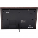 DENVER PFF-1042DW 10.1” digital Wi-Fi fotoram med FRAMEO programvara. Ram i mörkt trä.